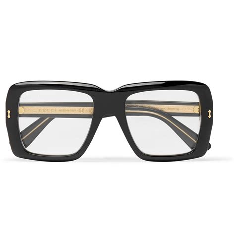 gucci rx frames|Square optical frame in rose gold.